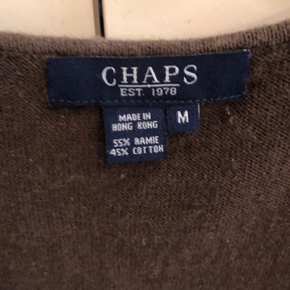 Chaps Sweater with Ruffle - Picture 3 of 3